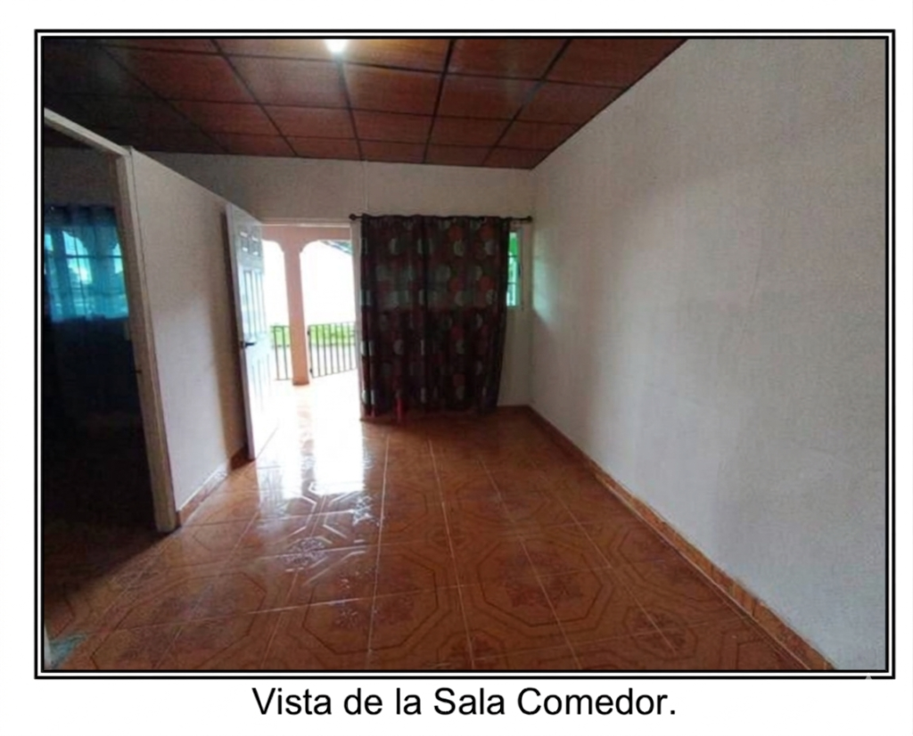 Venta de casa en Las Tablas: ¡Oportunidad única en La Palma por debajo del avalúo! vista de la sala comedor